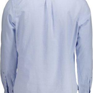 MĘSKA KOSZULKA POLO Z DŁUGIM RĘKAWEM JASNONIEBIESKA