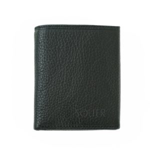 Skórzany czarny portfel SOLIER SW47 Czarny