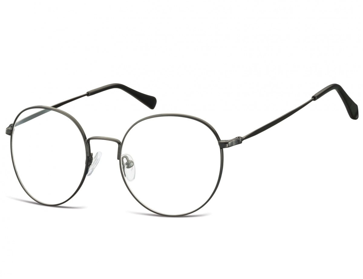 Lenonki okrągłe Okulary oprawki optyczne 915C czarne