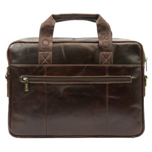 Duża Teczka męska ze skóry naturalnej torba na dokumenty marki Nordee