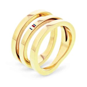 Biżuteria TOMMY HILFIGER 2701100D. Pierścionek, Kolor złoty. Kobieta.