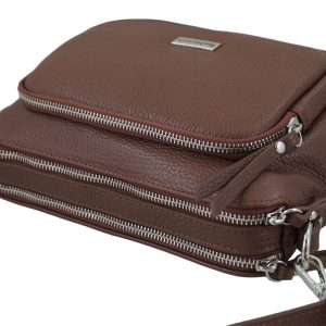 Listonoszka damska codzienna - Brązowa