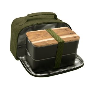 Akinod BENTO + LUNCH BAG 11H58 Noir / Kaki