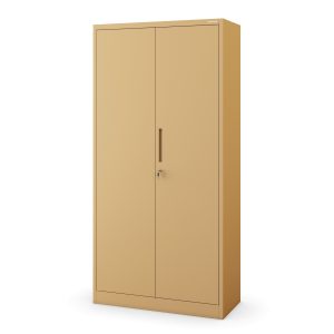 Szafa gospodarcza zamykana DAWID, 900 x 1850 x 450 mm, Fresh Style: beżowa