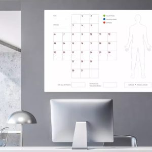 Tablica suchościeralna lean 120 - krzyż bezpieczeństwa