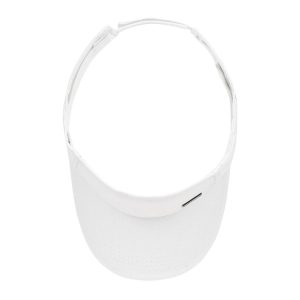 Biały Daszek na głowę przeciwsłoneczny regulowany na lato daszek6