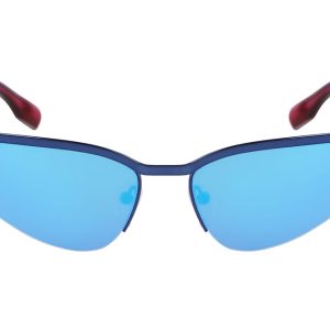 Okulary KARL LAGERFELD KL352S6117404. Okulary przeciwsłoneczne, Kolor niebieski. Unisex.