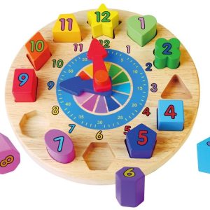 Viga 59235vg Edukacyjny zegar - sorter kształtów