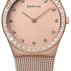 Zegarek BERING 12430-366. Kwarcowy, Kolor różowy. Kobieta.
