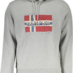 BLUZA NAPAPIJRI BEZ ZAMKA MĘSKA SZARA