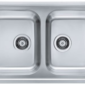 Alveus ELEGANT 40 SAT 81x51 2K zlew wpuszczany, odpływ zatyczkowy z syfonem