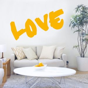 Szablon malarski napis love 16sm54