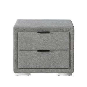 Szafka nocna tapicerowana szara 40 cm Levanter