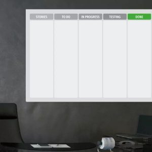 Tablica suchościeralna lean 141 - scrum task board