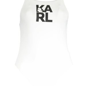 KARL LAGERFELD KOSTIUM KĄPIELOWY DAMSKI BIAŁY
