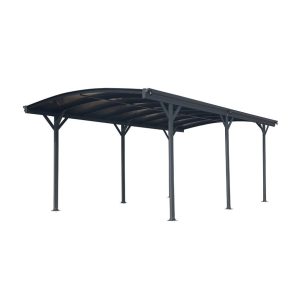 Westmann Aluminiowa wiata dachowa okrągła Sztokholm Antracyt 576x300x220cm