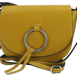 Barberini's - torebki damskie skórzane - listonoszki - Czerwona