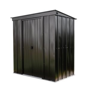 Spacemaker Metalowa szopa na narzędzia 64 Onyks Czarny 120x195x196cm