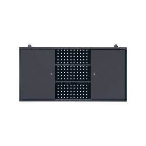 Wisząca szafka narzędziowa BEN, 1200 x 600 x 200 mm, antracytowa