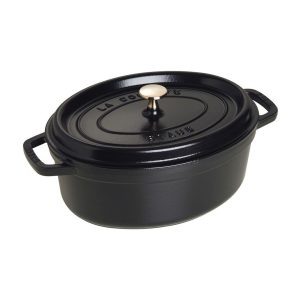 STAUB LA COCOTTE Garnek żeliwny owalny 4.2 ltr, czarny