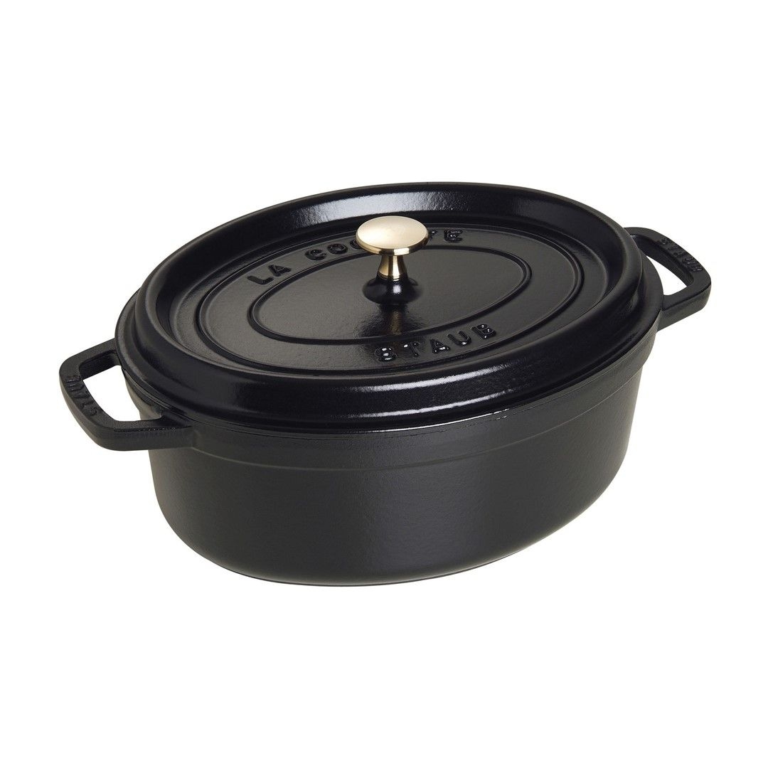 STAUB LA COCOTTE Garnek żeliwny owalny 4.2 ltr, czarny