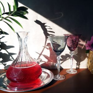 Crystal Julia Kieliszek kryształowy do wina szary Łatki