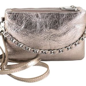 Barberinis - skórzane torebki listonoszki damskie - Złoty