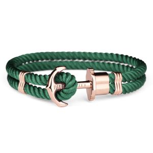 Biżuteria PAUL HEWITT PHPHNRGXS. Bransoletka, Kolor zielony złoty. Unisex.
