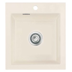 Systemceram Mera 46 Jasmin, Zlew ceramiczny, korek manualny