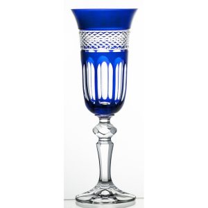 Crystal Julia Kieliszki do szampana prosecco 6 sztuk kobaltowe