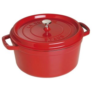 STAUB LA COCOTTE Garnek żeliwny okrągły 8.35 ltr, czerwony