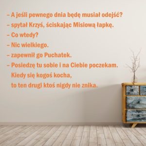 Szablon malarski cytat kubuś puchatek 19sm66