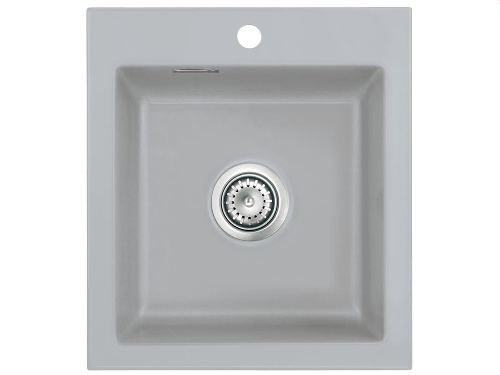 Systemceram Mera 51 Zlew ceramiczny Tytan, korek manualny