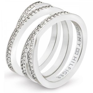 Biżuteria TOMMY HILFIGER 2701098C. Pierścionek, Kolor szary. Kobieta.