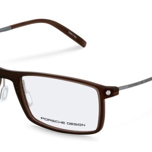 Okulary PORSCHE DESIGN P8384D55. Okulary, Kolor brązowy. Mężczyzna.