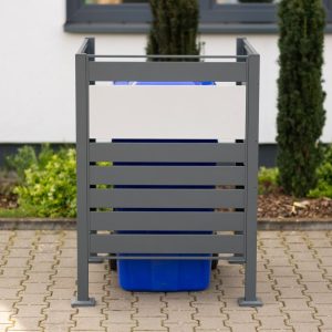 Westmann Okładzina metalowa na śmieci Planum 1x240L Mieszanka antracytu 80x90x120cm