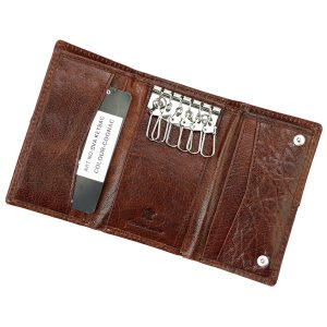 Męskie etui ze skóry naturalnej Money Kepper NO-BVA KEYBAG