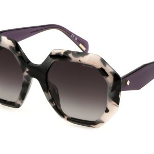 Okulary POLICE SPLM10-540M65. Okulary przeciwsłoneczne, Kolor czarny biały havana. Kobieta.