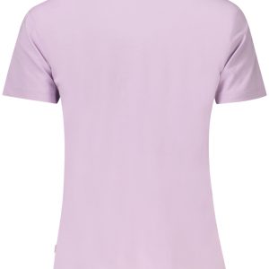 GUESS JEANS DAMSKA KOSZULKA Z KRÓTKIM RĘKAWEM FIOLETOWA