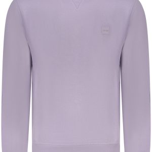 BOSS PURPLE MĘSKA BLUZA Z ROZPINANYM NA ZAMEK BLUZĄ