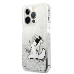 Karl Lagerfeld KLHCP13XGCFS iPhone 13Pro Max 6,7" srebrny/silver hardcase Liquid Glitter Choupette Fun