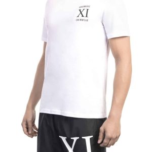 NIEBIESKI T-SHIRT MĘSKI Z KRÓTKIM RĘKAWEM BIKKEMBERGS