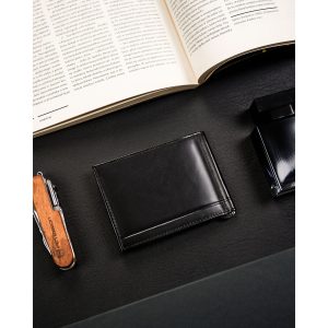 Banknotówka etui na karty skórzane męskie Rovicky
