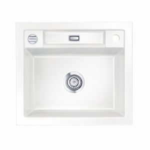 Systemceram Bela 57 Gronland, zlewozmywak ceramiczn, korek manualny