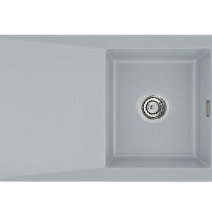 Systemceram SIRO 90 Titan, zlewozmywak ceramiczny, korek manualny