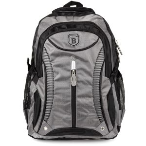 Plecak sportowy miejski trekkingowy wytrzymały szary T15