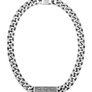 Biżuteria GUESS UMN70002. Naszyjnik, Kolor srebrny. Mężczyzna.