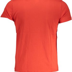 CZERWONY T-SHIRT MĘSKI K-WAY Z KRÓTKIM RĘKAWEM