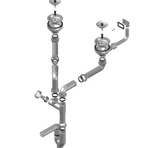 Alveus SYFON fi 114  podwójny POP-UP do Rock, Roll 80, Rock 70