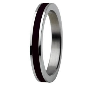 Biżuteria SKAGEN JRSB036SS5. Pierścionek, Kolor czarny srebrny. Kobieta.